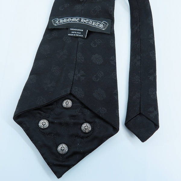 実際に弊社で買取させて頂いたCHROME HEARTS/クロムハーツ BSフレア モノグラム ネクタイの画像 3枚目