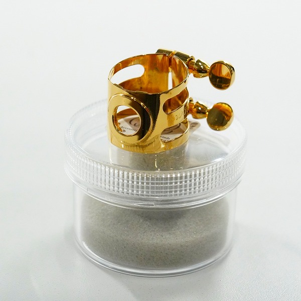 実際に弊社で買取させて頂いたWood Stone/ウッドストーン SS Selmerラバー用 GP ソプラノサックス リガチャー