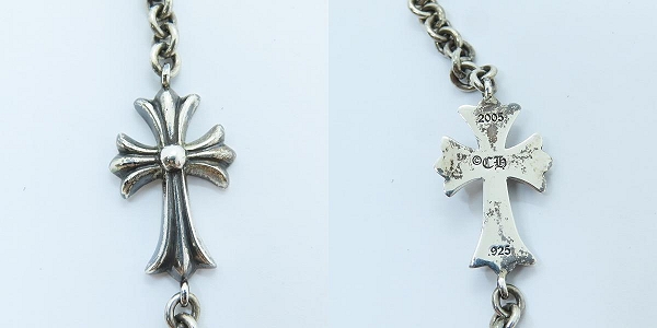 実際に弊社で買取させて頂いたCHROME HEARTS/クロムハーツ タイニーCHクロス チェーン ブレスレットの画像 6枚目