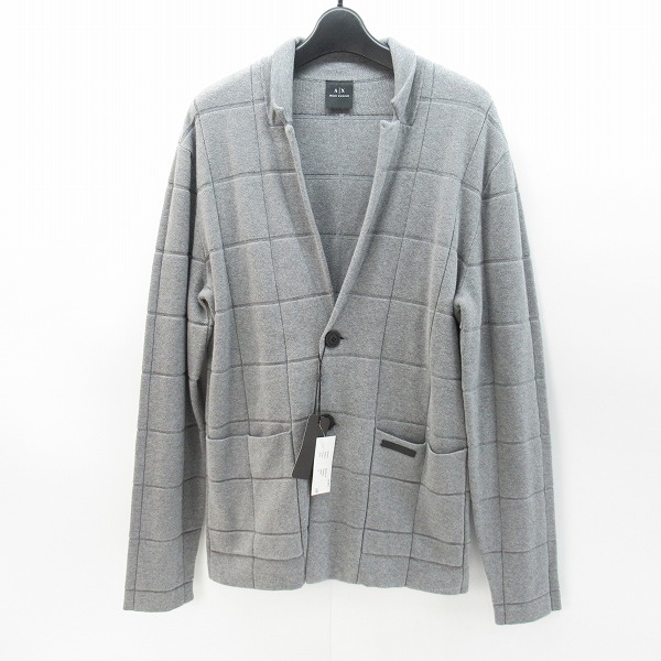 実際に弊社で買取させて頂いた【未使用】ARMANI EXCHANGE/アルマーニエクスチェンジ ニットジャケット/M