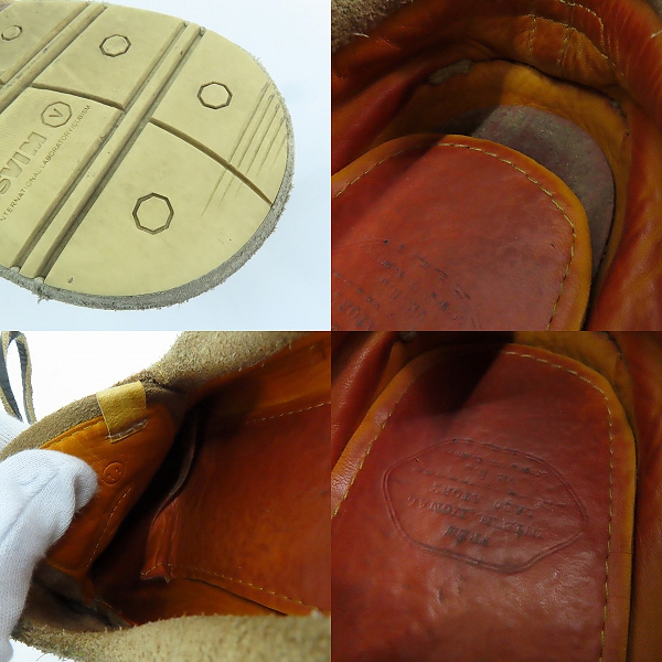 実際に弊社で買取させて頂いたVISVIM/ビズビム スエード デッキ スニーカー ベージュ系/11の画像 8枚目