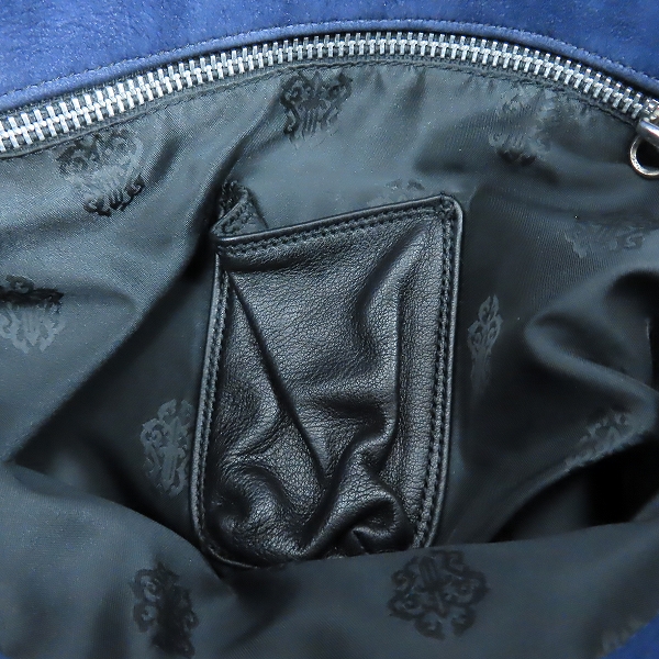 実際に弊社で買取させて頂いたCHROME HEARTS/クロムハーツ MESSENGER BAG SWEDE FILIGREE CROSS/ラージフィリグリークロス ショルダーバッグの画像 5枚目
