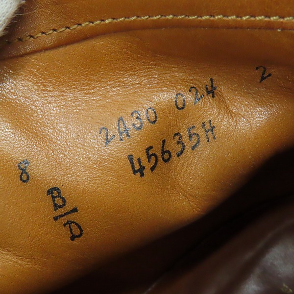 実際に弊社で買取させて頂いたAlden/オールデン スエード/スウェード レザー レースアップ ブーツ 45635H/8の画像 5枚目