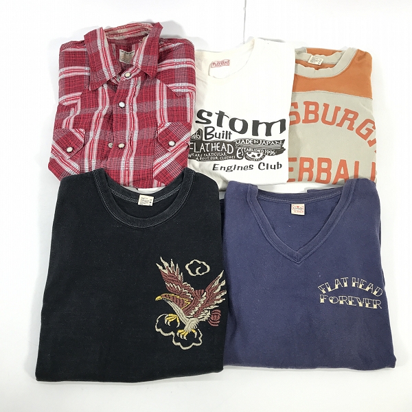 実際に弊社で買取させて頂いた【おまとめ】THE FLAT HEAD/フラットヘッド Tシャツ/カットソー 