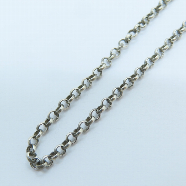 実際に弊社で買取させて頂いたCHROME HEARTS/クロムハーツ ロールチェーン/ネックチェーン ネックレス/18inchの画像 1枚目