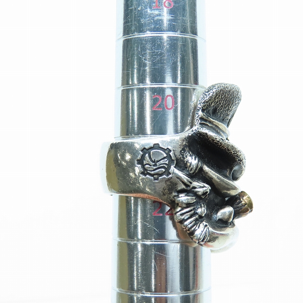 実際に弊社で買取させて頂いた【ギャラ付】STARLINGEAR/スターリンギア 2021 ハロウィン Mr.ハイド コパーシガー Sギアロゴ リング/ガーネット 20.5-22号の画像 7枚目