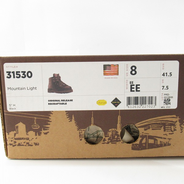 実際に弊社で買取させて頂いたDANNER/ダナー MOUNTAIN LIGHT/マウンテン ライト アウトドアブーツ 31530 /US8EEの画像 9枚目