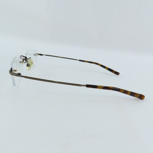 実際に弊社で買取させて頂いた999.9/フォーナインズ リムレス/スクエア型 度入り 眼鏡/メガネフレーム/アイウェア TW-10Tの画像 1枚目