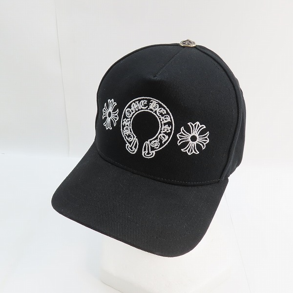 実際に弊社で買取させて頂いた【JPタグ】CHROME HEARTS/クロムハーツ ホースシュー/CHプラス クロスボール トラッカーキャップ 2238-304-2712/OS