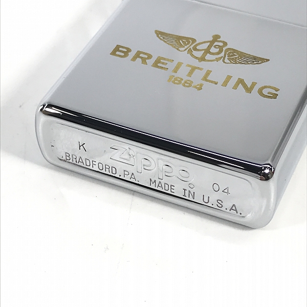 実際に弊社で買取させて頂いた(2)ZIPPO/ジッポー BREITLING/ブライトリング 企業ロゴ 2004年製の画像 2枚目