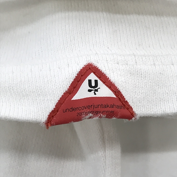 実際に弊社で買取させて頂いたUNDERCOVER×kaws/アンダーカバー×カウズ 2000SS Uロゴ Tシャツの画像 5枚目