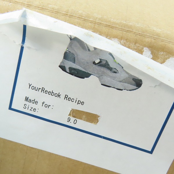 実際に弊社で買取させて頂いた【未使用】Reebok/リーボック ポンプ フューリー スニーカー 023501/27の画像 9枚目