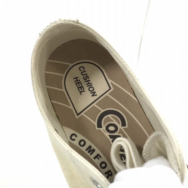 実際に弊社で買取させて頂いたCONVERSE/コンバース ADDICT/アディクト CHUCK TAYLOR LEATHER OX/チャックテイラー レザー スニーカー 1CL880/29の画像 4枚目