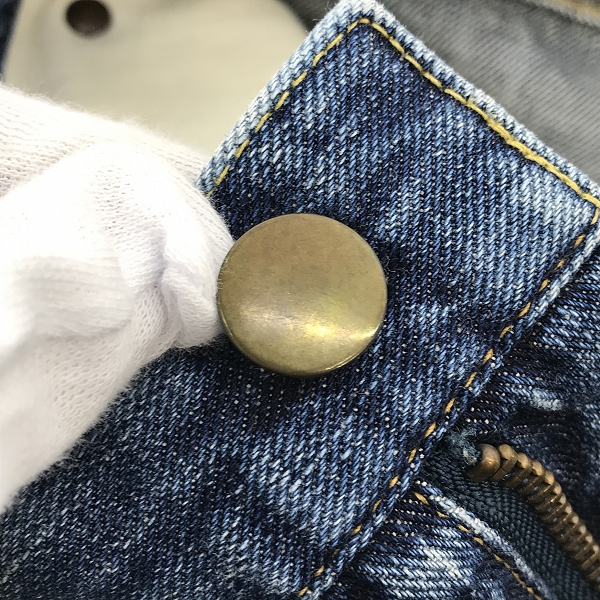 実際に弊社で買取させて頂いたUNUSED/アンユーズド ジップアップ デニムパンツ/3の画像 7枚目