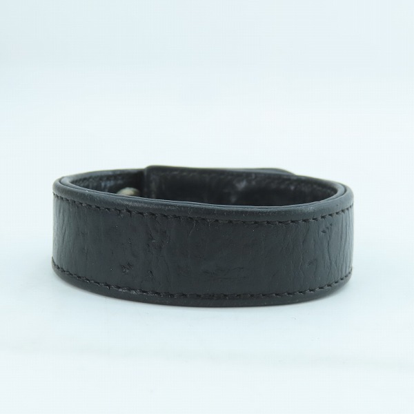 実際に弊社で買取させて頂いたCHROME HEARTS/クロムハーツ 3ボタン2スナップ レザーブレスレット/クロスボタンの画像 3枚目