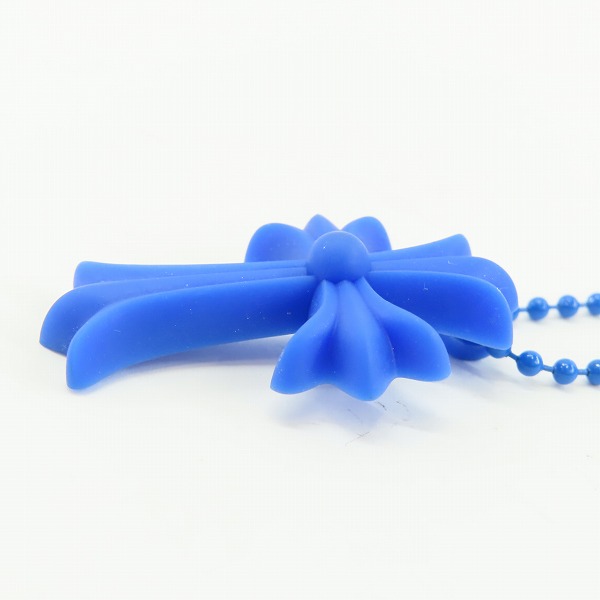 実際に弊社で買取させて頂いた【レシート付】CHROME HEARTS/クロムハーツ スモールCHクロス シリコン ブルーの画像 3枚目