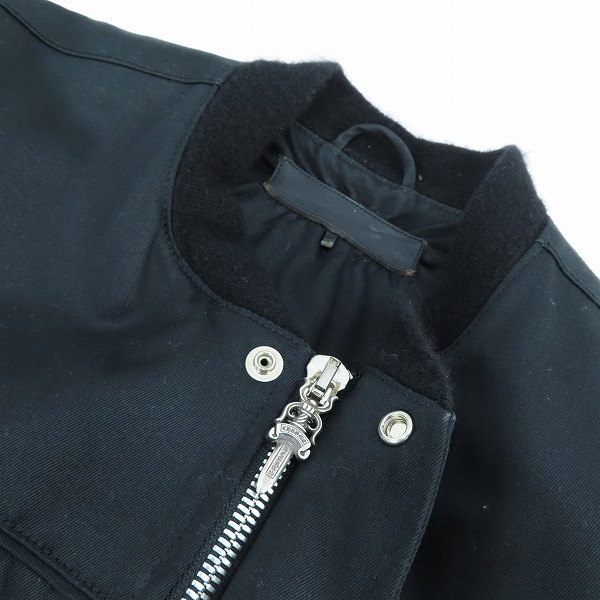 実際に弊社で買取させて頂いた【JPタグ】CHROME HEARTS/クロムハーツ TEARDROP FBRC V1J キルティング ダブルジップブルゾン 2225-304-6250/Mの画像 7枚目
