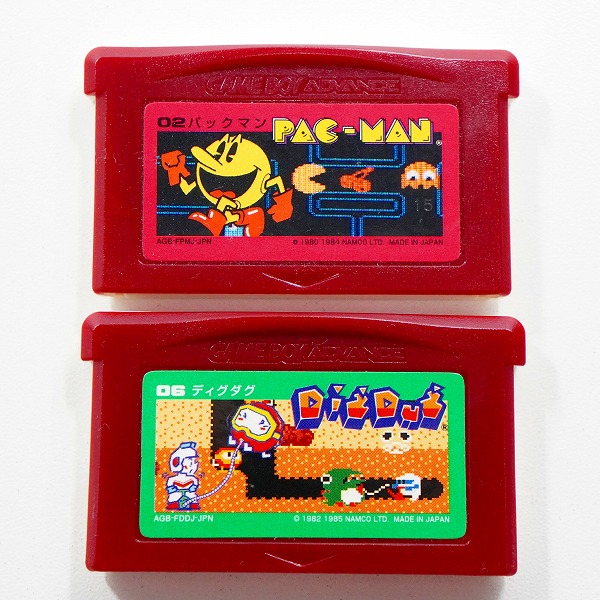 実際に弊社で買取させて頂いたゲームボーイアドバンス/GBAソフト ナムコ 02パックマン /06ディグダグ 2点セット
