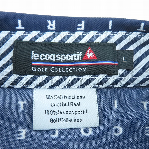実際に弊社で買取させて頂いたle coq sportif/ルコックスポルティフ GOLF 長袖ポロシャツ Lの画像 2枚目