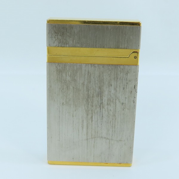 実際に弊社で買取させて頂いたS.T.Dupont/エステーデュポン LINE2/ライン2 ガスライター ゴールド×シルバーの画像 1枚目