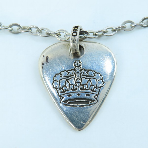 実際に弊社で買取させて頂いたROYAL ORDER/ロイヤルオーダー ギターピック クラウン ネックレスの画像 1枚目