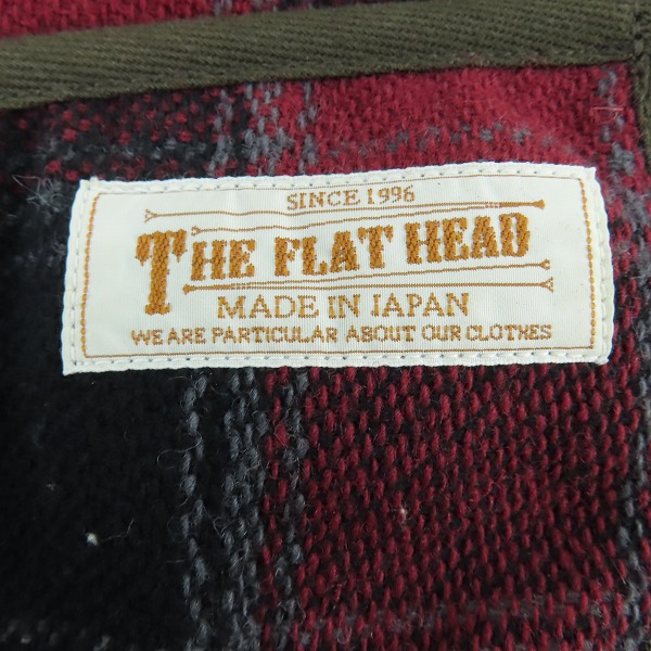 実際に弊社で買取させて頂いたTHE FLAT HEAD/ザ フラットヘッド ウール チェックベスト WV-04/38の画像 3枚目