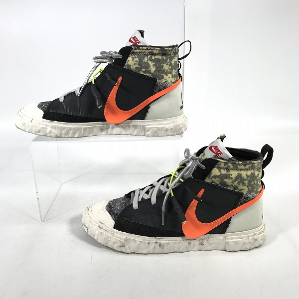 実際に弊社で買取させて頂いたNIKE×READYMADE/ナイキ×レディメイド BLAZER MID BLACK ブレーザー ミッド CZ3589-001/26.5の画像 3枚目