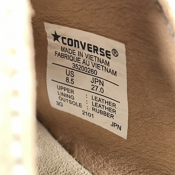 実際に弊社で買取させて頂いたCONVERSE ADDICT/コンバース アディクト ワンスターサンダル/27の画像 5枚目