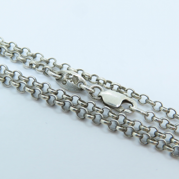 実際に弊社で買取させて頂いたCHROME HEARTS/クロムハーツ ロールチェーン/ネックチェーン ネックレス/18inch