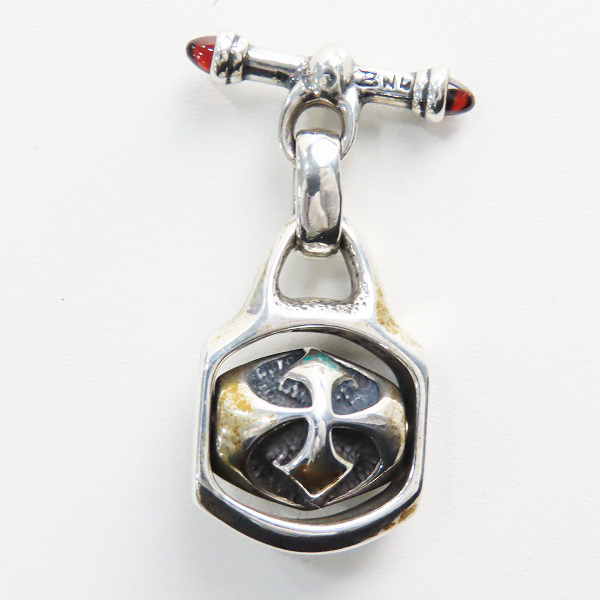 実際に弊社で買取させて頂いたBill Wall Leather/BWL/ビルウォールレザー ゴシッククロス スピナー ロール ペンダントトップ ｗ/Tバーの画像 2枚目