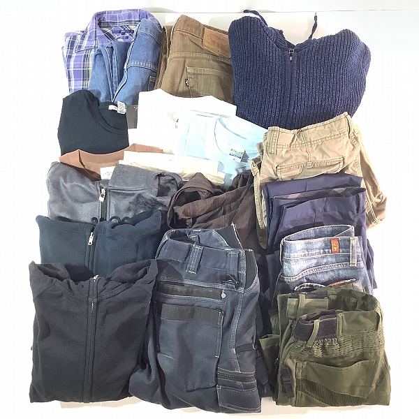 実際に弊社で買取させて頂いた【おまとめ】シップス/リーバイス/レッドキャップ 等 デニムパンツ/コーデュロイパンツ/長袖シャツ 他