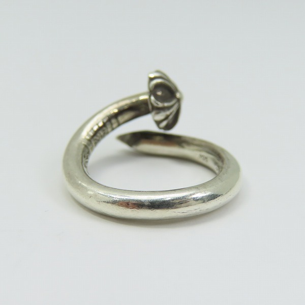 実際に弊社で買取させて頂いたCHROME HEARTS/クロムハーツ ネイルリング クロスボール 3-4号の画像 4枚目