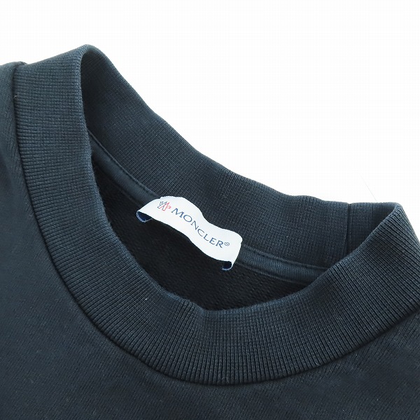 実際に弊社で買取させて頂いた【JPタグ】MONCLER/モンクレール SWEAT SHIRT/ロゴワッペン クルーネック スウェット トレーナー H10918G00051 809KR/XLの画像 8枚目