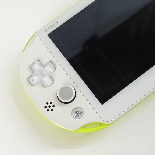 実際に弊社で買取させて頂いたSONY/ソニー PlayStation Vita/PS Vita Wi-Fiモデル 本体 PCH-2000 ライムグリーン/ホワイト【簡易動作確認済】 の画像 2枚目