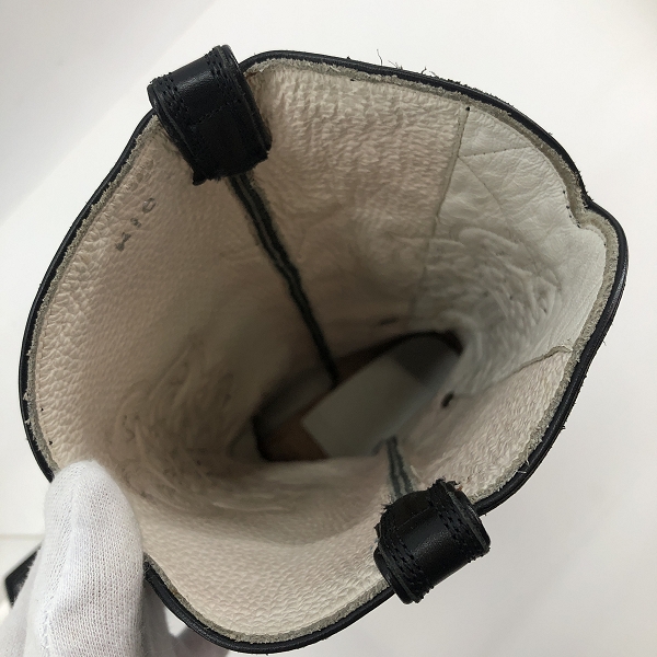 実際に弊社で買取させて頂いたCHROME HEARTS/クロムハーツ COWBOY WESTERN/カウボーイウエスタン スターコンチョ レザーブーツ ブラック M10の画像 4枚目