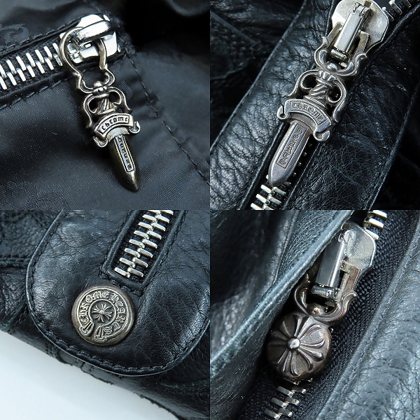 実際に弊社で買取させて頂いたCHROME HEARTS/クロムハーツ DUFFEL WEEKENDER BAG セメタリークロスパッチ ボストンバッグ の画像 5枚目