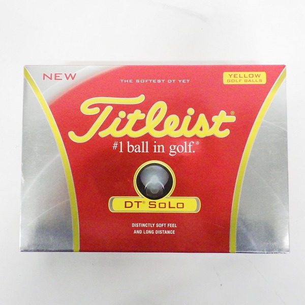 実際に弊社で買取させて頂いた【未使用】 Titleist/タイトリスト DT SOLO ゴルフボール イエロー 1ダースの画像 2枚目