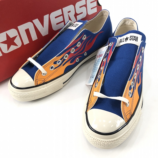 実際に弊社で買取させて頂いた【未使用】CONVERSE/コンバース ALL STAR US IGNT OX/オールスター イグナイト フレイムパターン 1SD742/27