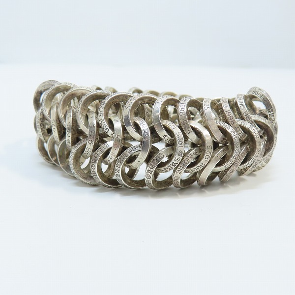 実際に弊社で買取させて頂いたCHROME HEARTS/クロムハーツ MESH ROW/ダブルメッシュロウ シルバー ブレスレットの画像 1枚目
