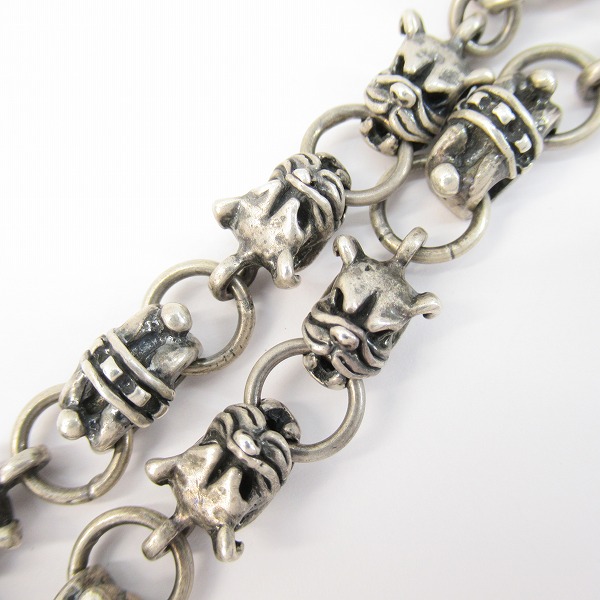 実際に弊社で買取させて頂いたROYAL ORDER/ロイヤルオーダー ブルドッグリンクチェーン Tバー ブレスレットの画像 2枚目