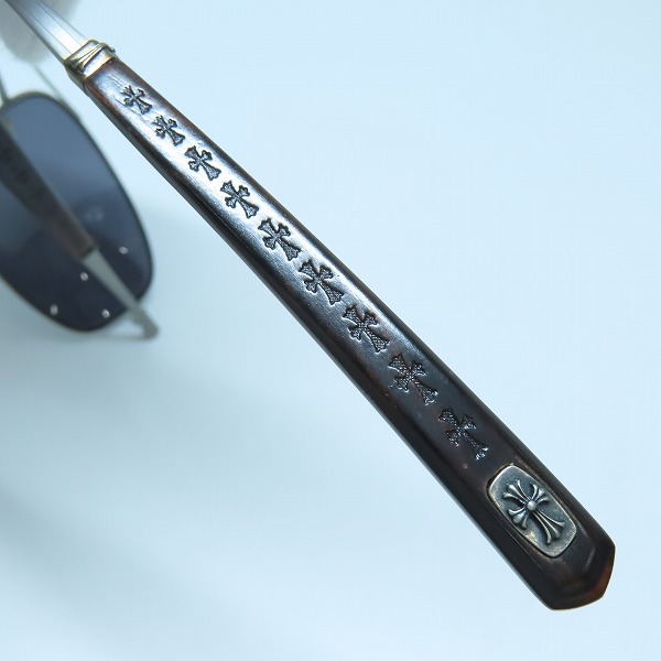 実際に弊社で買取させて頂いたCHROME HEARTS/クロムハーツ SKYSAW Ⅲ サングラス/アイウェアの画像 7枚目