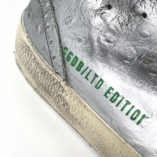 実際に弊社で買取させて頂いたGOLDEN GOOSE DELUXE BRAND/ゴールデングースデラックスブランド SILVER スニーカー 44の画像 6枚目