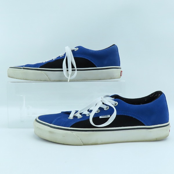 実際に弊社で買取させて頂いたVANS/バンズ スリッポン スニーカー/シューズ ブルー×ブラック 721278/28.0の画像 3枚目