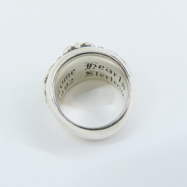 実際に弊社で買取させて頂いたCHROME HEARTS/クロムハーツ FLRL CRS/クロムハーツ フローラルクロスリング/9-9.5号の画像 5枚目