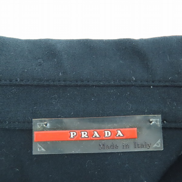 実際に弊社で買取させて頂いた【JPタグ】PRADA SPORT/プラダスポーツ アーカイブ ハーフジップストレッチ長袖シャツ RN98339 CA34767/Ｌの画像 2枚目
