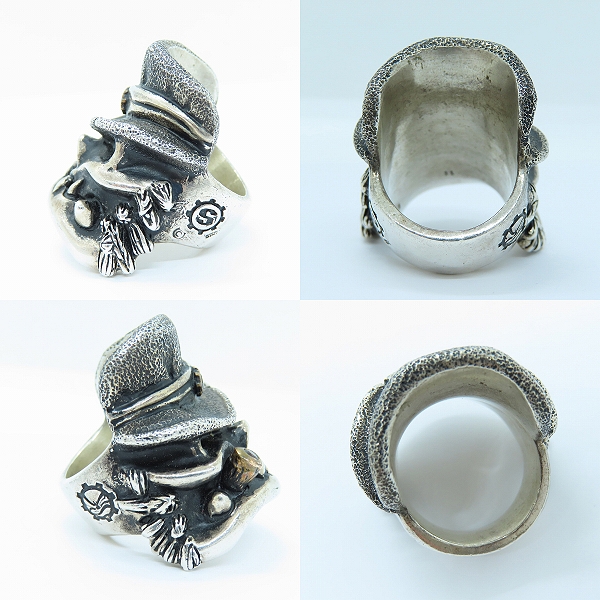 実際に弊社で買取させて頂いた【ギャラ付】STARLINGEAR/スターリンギア 2021 ハロウィン Mr.ハイド コパーシガー Sギアロゴ リング/ガーネット 20.5-22号の画像 2枚目