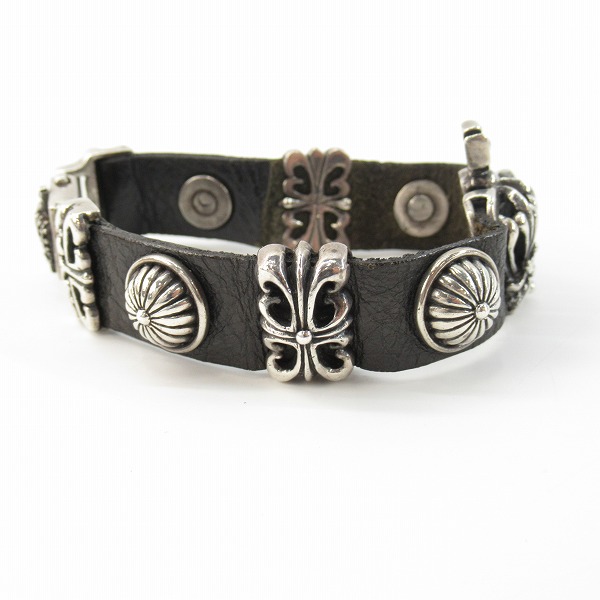 実際に弊社で買取させて頂いたROYAL ORDER/ロイヤルオーダー クラウン レザーベルト ブレスレットの画像 4枚目