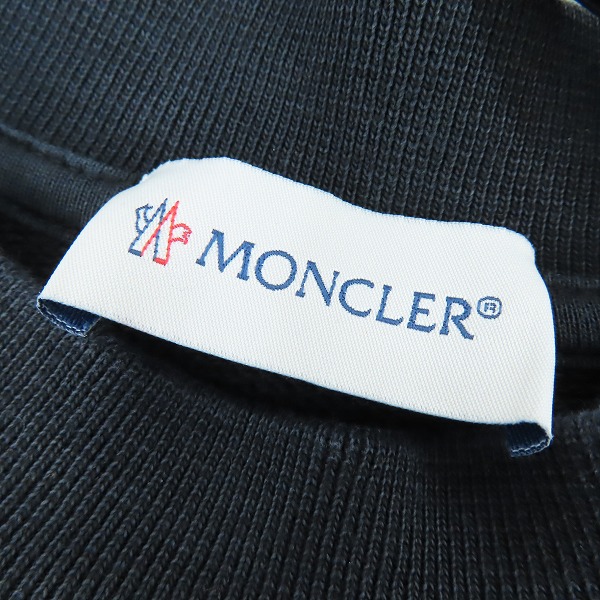 実際に弊社で買取させて頂いた【JPタグ】MONCLER/モンクレール SWEAT SHIRT/ロゴワッペン クルーネック スウェット トレーナー H10918G00051 809KR/XLの画像 2枚目