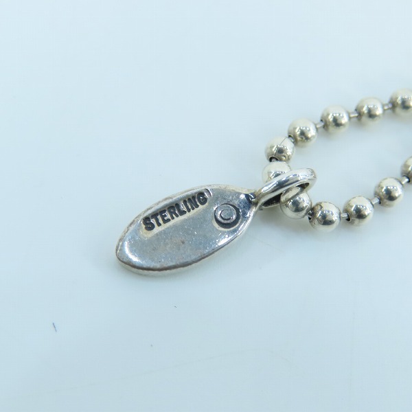 実際に弊社で買取させて頂いたBill Wall Leather/BWL/ビルウォールレザー ロゴ ミニプレート ボールチェーン ネックレスの画像 2枚目