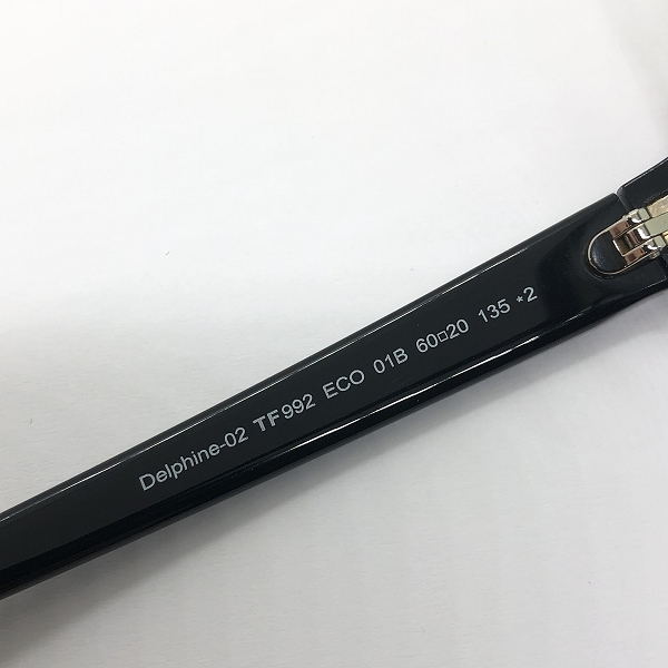 実際に弊社で買取させて頂いたTOM FORD/トムフォード Delphine-02/デルフィーヌ 純正レンズ付き サングラスフレーム TF992 ECO 01Bの画像 6枚目